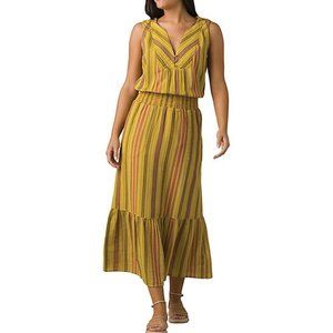 prAna California Dreaming Dress, Size Med, Color Leapfrog Stripe